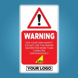 Flueless Warning Stickers