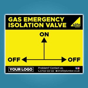 Isolation Valve Instruction Stickers