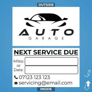 MOT Service Stickers